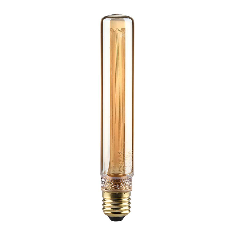 2W T30 Żarówka LED Filament / Klosz Bursztynowy / Barwa:1800K / Trzonek:E27 - 217473 - V-TAC
