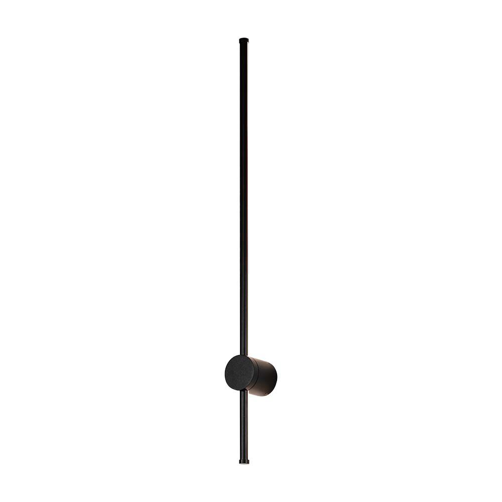 12W Lampa ścienna LED / Barwa: 4000K / Obudowa: Czarny / IP54 / Pionowa - 6835 - V-TAC