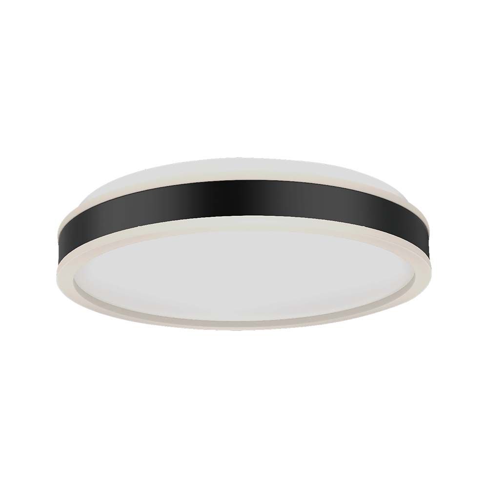 18W Lampa dekoracyjna LED / Barwa: 4000K/ Kolor: Czarny / Kształt: Okrągły - 6986 - V-TAC