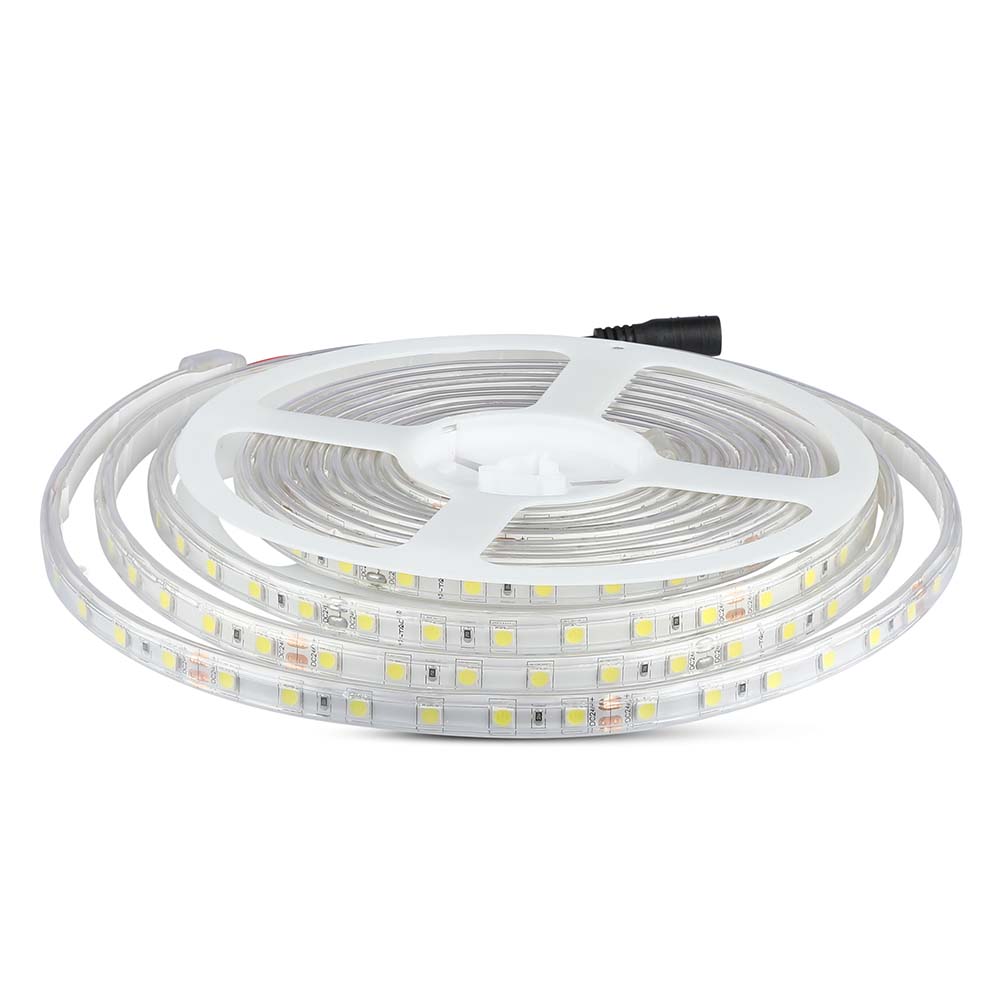 10W Taśma LED / Barwa:4000K / IP65/ Zasilanie: 24V / Rolka:5m - 212563 - V-TAC