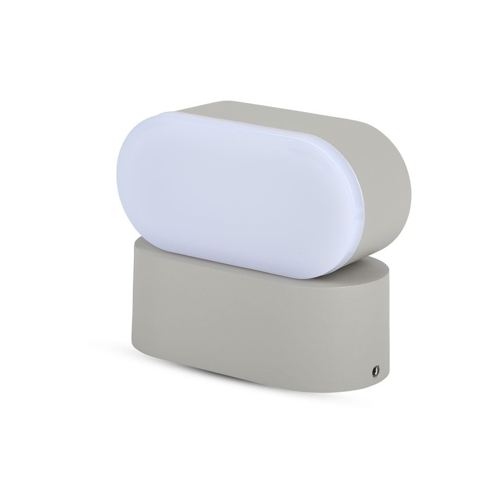 6W Lampa ścienna LED / Barwa:4000K / Obudowa: Szara - 218291 - V-TAC