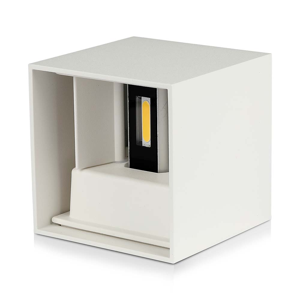 11W Kinkiet kwadratowy LED / CHIP BRIDGELUX / Barwa:4000K / Biały - 218528 - V-TAC