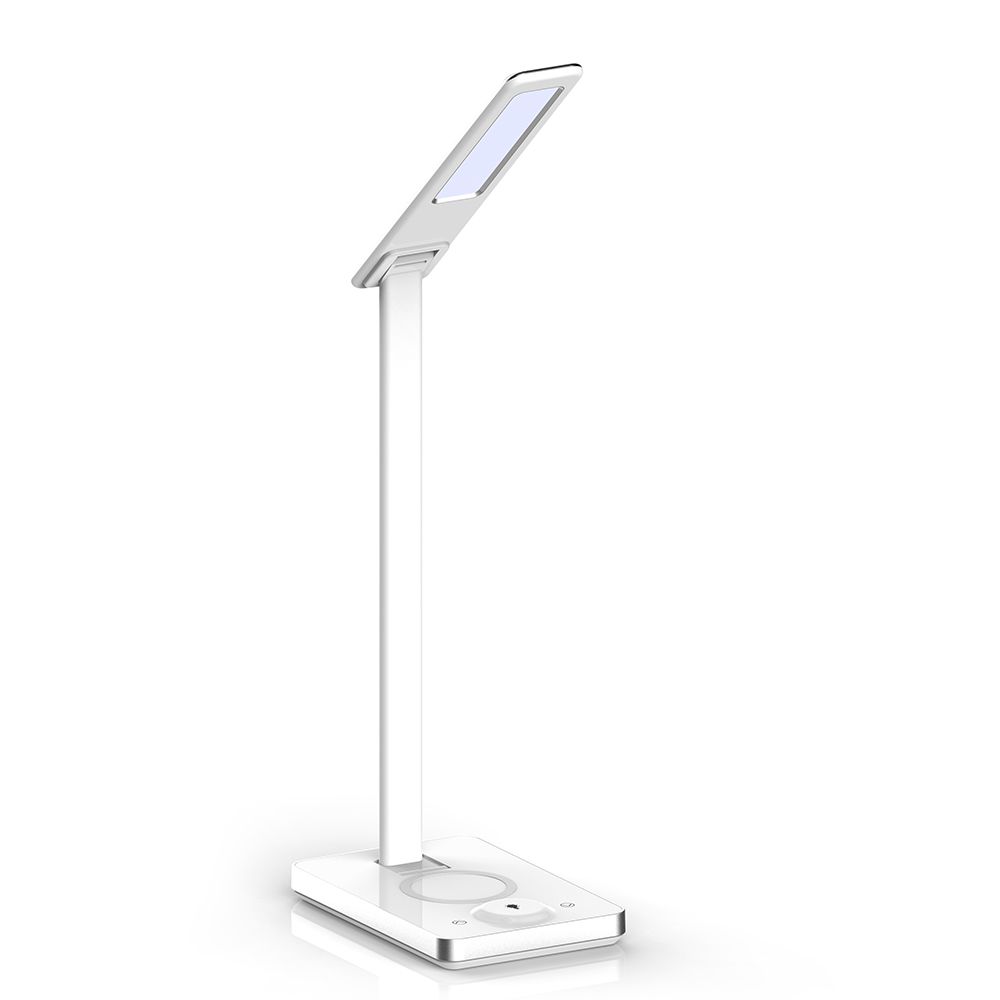 7W Lampka biurkowa z ładowarką indukcyjną / Barwa: 3w1 / Biała - 218603 - V-TAC