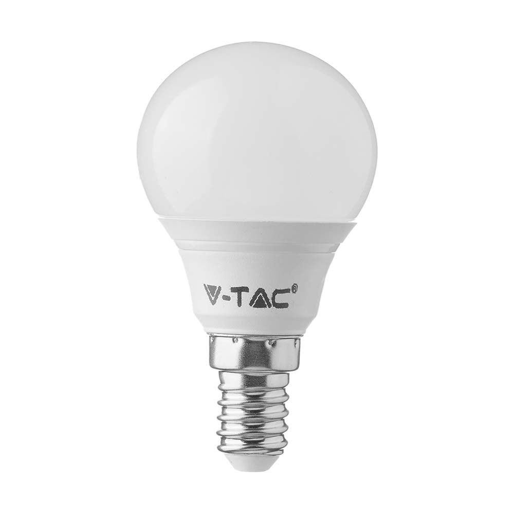 4.5W P45 Żarówka LED / Chip SAMSUNG / Barwa:6400K / Trzonek:E14 - 21170 - V-TAC