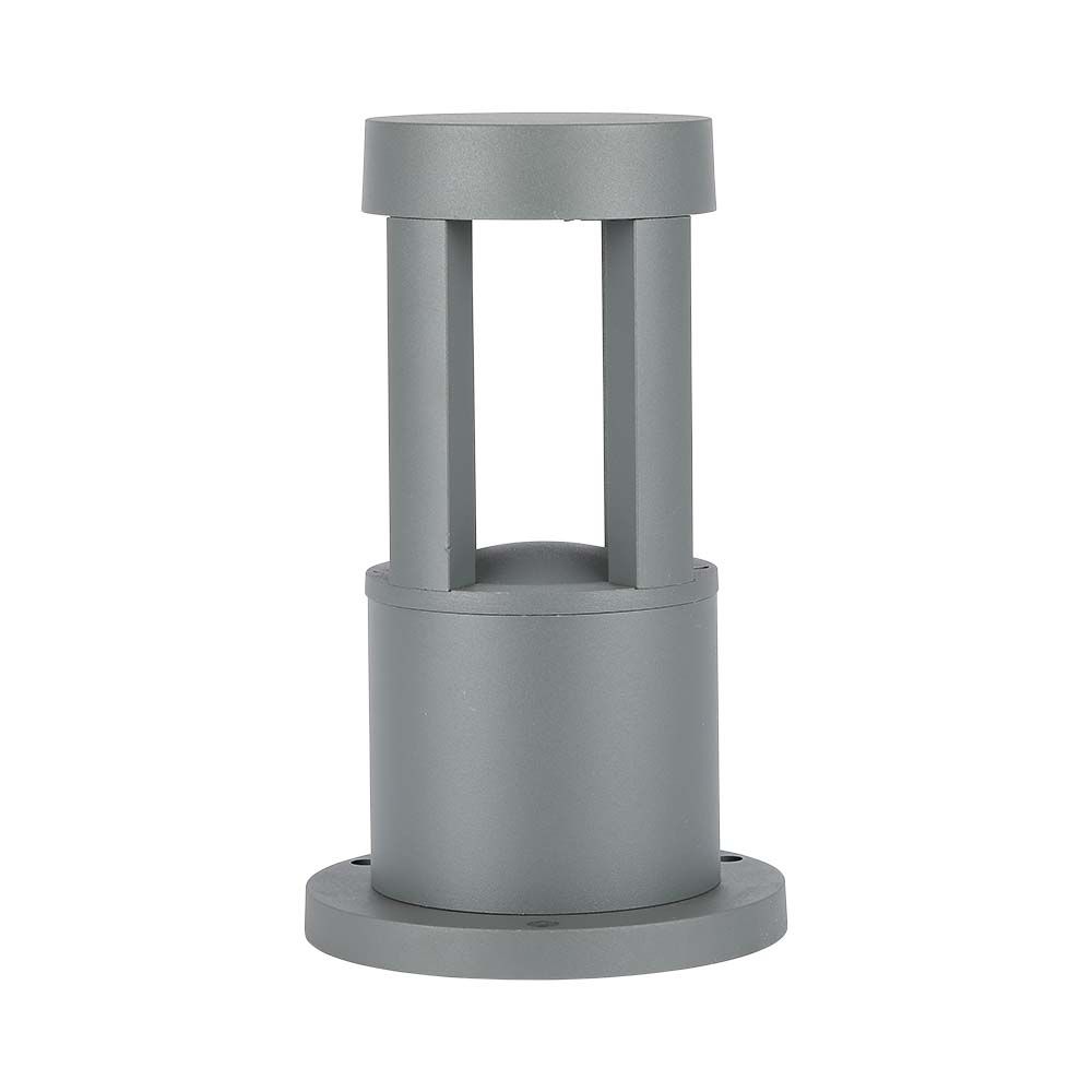 10W Słupek ogrodowy / Barwa:6400K / Obudowa: Szara / Wysokość 25 cm - 128321 - V-TAC