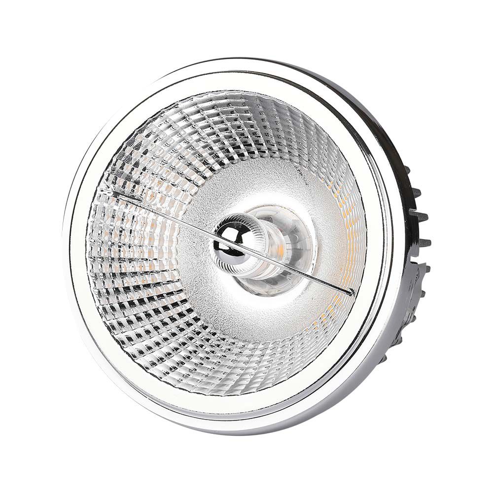 20W Reflektor AR111 / Barwa:3000K / Kąt 40'-20' / Srebrny - 212792 - V-TAC
