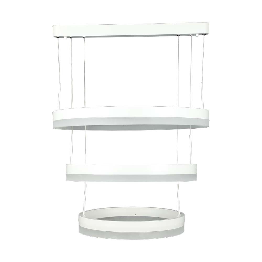 92W Lampa Wisząca / Klosz: Aluminium / Barwa:3000K / Ściemniana / Biały - 213989 - V-TAC