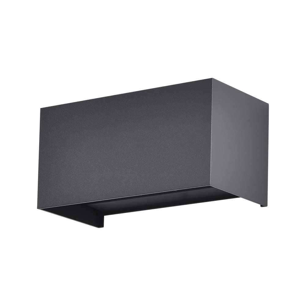 24W Lampa ścienna LED / Barwa:4000K / Obudowa: Czarna / Kwadratowa - 2978 - V-TAC