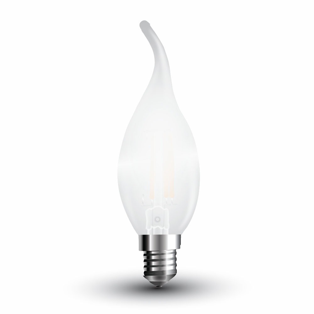4W C37 Żarówka LED Filament / Barwa: 4000K / Trzonek: E14 - 4478 - V-TAC