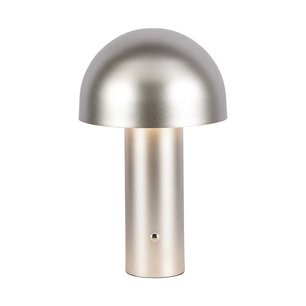 Lampka nocna LED zasilana bateryjnie / Wysokość:25cm / Bateria 1800mAh / Ściemnianie przez dotyk / Barwa:3w1 / Obudowa: Szampańskie złoto - 7937 - V-TAC
