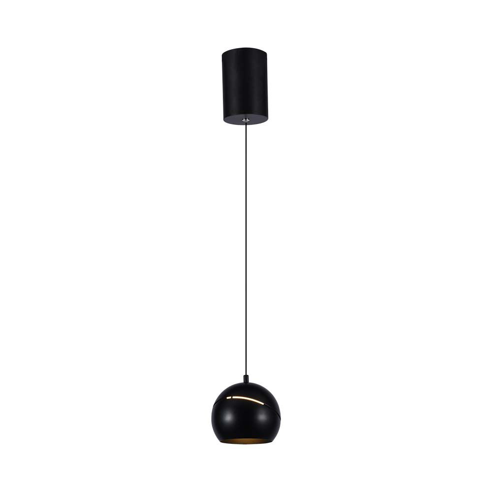 Lampa Wisząca LED / Włącznik dotykowy / Barwa: 3000K / Obudowa: Czarna - 8001 - V-TAC