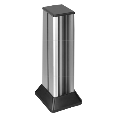 Minikolumna 2-stronna, wys. 581mm, 2x4-modułowa, 16x K45; aluminium - ALC324/8/14 - KONTAKT SIMON