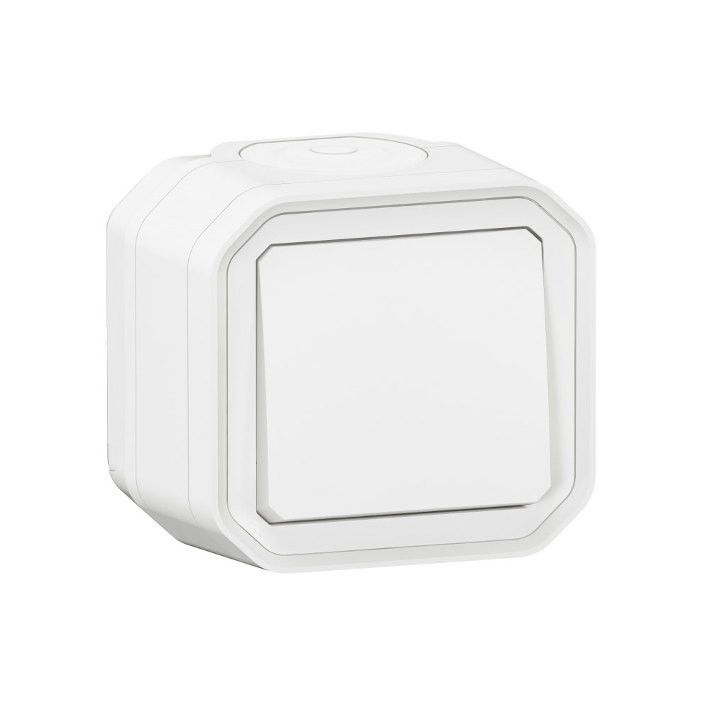 ŁĄCZNIK SCHODOWY KOMPLET NATYNKOWY 10AX - 250 V~ BIAŁY PLEXO - 069751L - LEGRAND