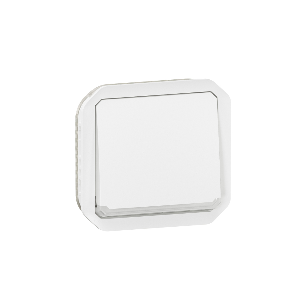 ŁĄCZNIK SCHODOWY Z PODŚWIETLENIEM MECHANIZM 10AX - 250 V~ BIAŁY PLEXO - 069613L - LEGRAND