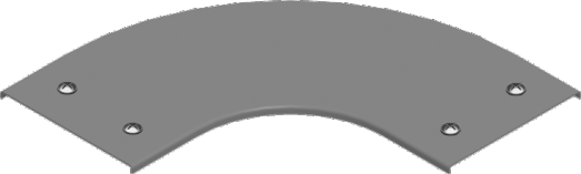 Pokrywa kolanka 90° z zamk. PZKKZC200 2,00 mm - 304720 - BAKS