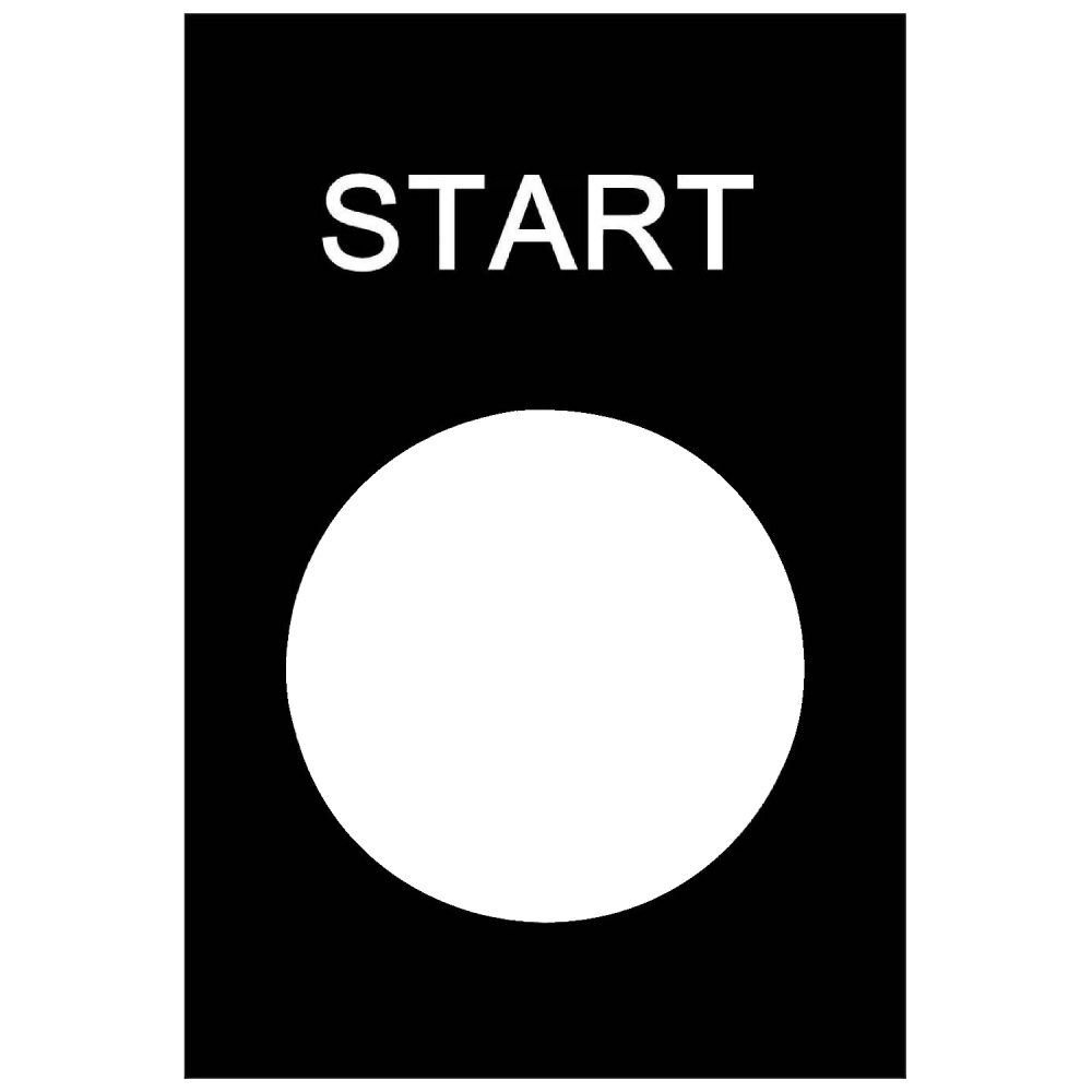 ETYKIETA 30X40MM "START". - ZB2BY2303 - SCHNEIDER ELECTRIC
