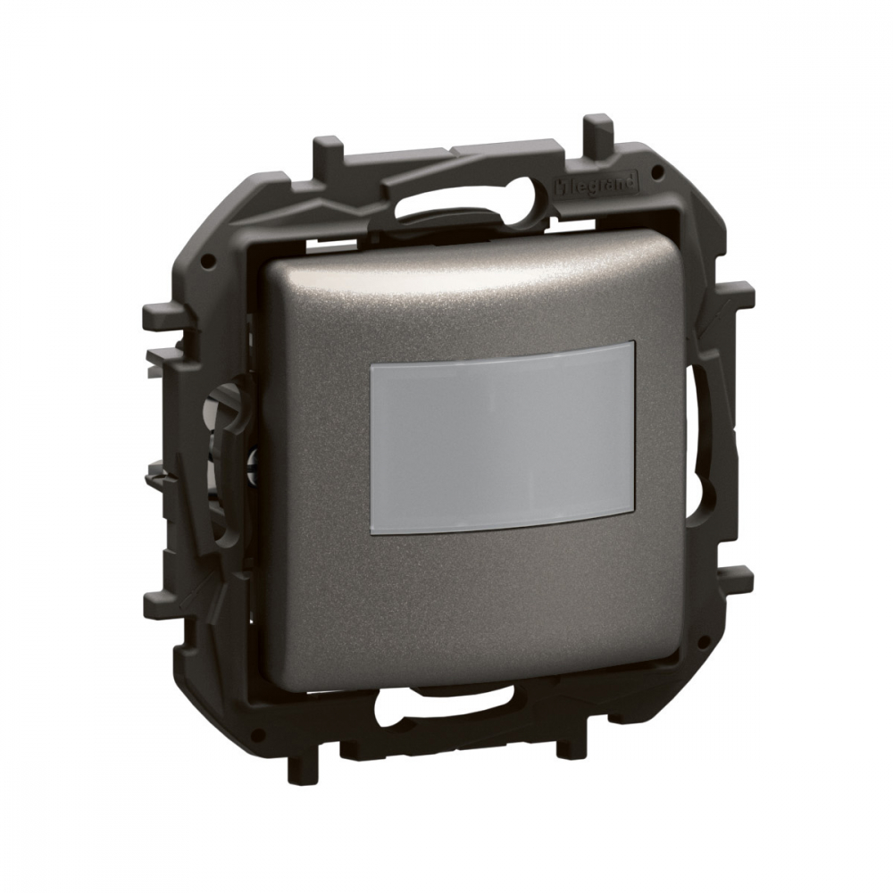 NOWE NILOE - DETEKTOR RUCHU BEZ N 2-100 W LED STALOWY - NP2512MG - LEGRAND