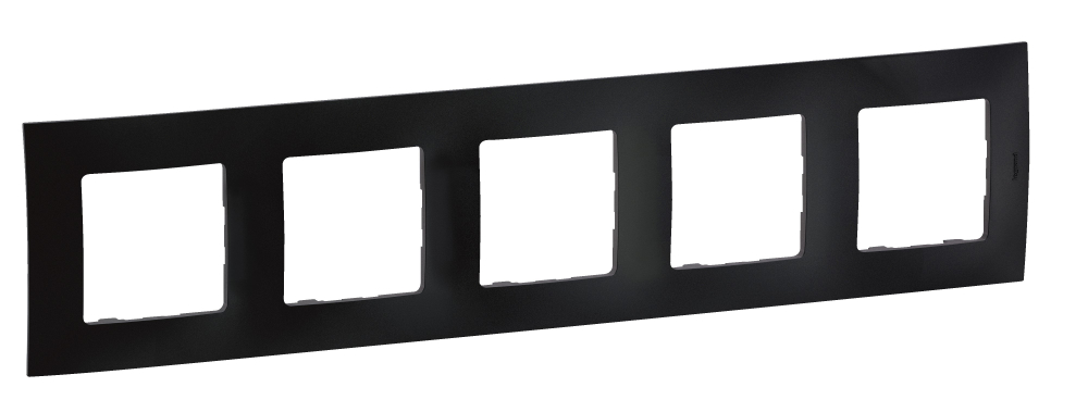 NOWE NILOE - RAMKA PIĘCIOKROTNA CZARNA (BLACK) - NP115BK - LEGRAND