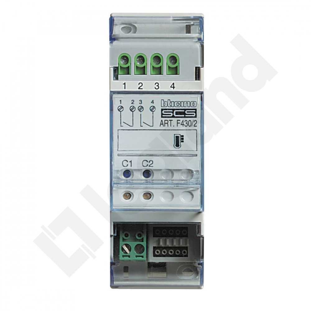 AKTYWATOR TERMOREGULACJI MODUŁOWY Z 2 PRZEKAŹNIKAMI MY HOME - F430/2 - LEGRAND