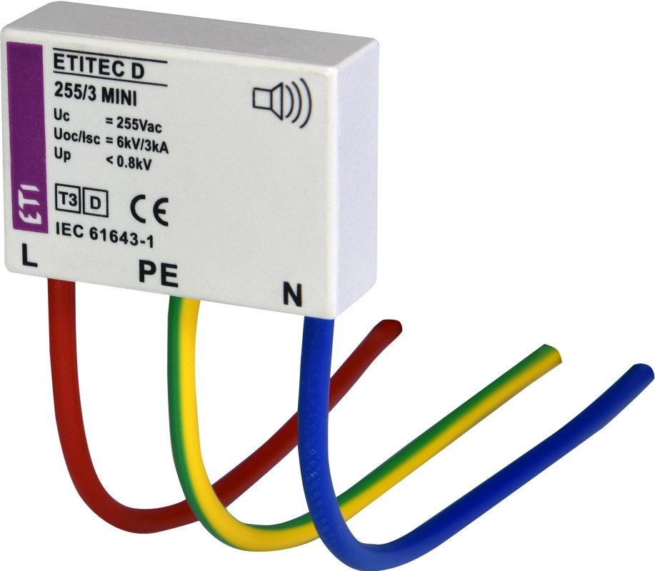 OGRANICZNIKI PRZEPIĘĆ TYP3 (D) - DO MONTAŻU W PUSZCE INSTALACYJNEJ ETITEC D 255/3 MINI - 002441632 - ETI