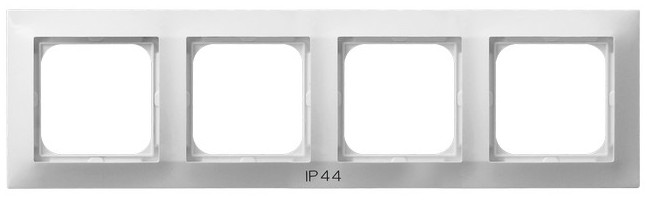 RAMKA POCZWÓRNA DO ŁĄCZNIKÓW IP-44 BIAŁY IMPRESJA - RH-4Y/00 - OSPEL