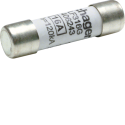 WKŁADKA BEZPIECZNIKOWA 10X38MM 16A GG ZWŁOCZNA - LF316G - HAGER