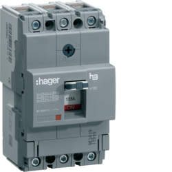 WYŁĄCZNIK MOCY 125A 3-POLOWY 25KA X160 - HHA125H - HAGER