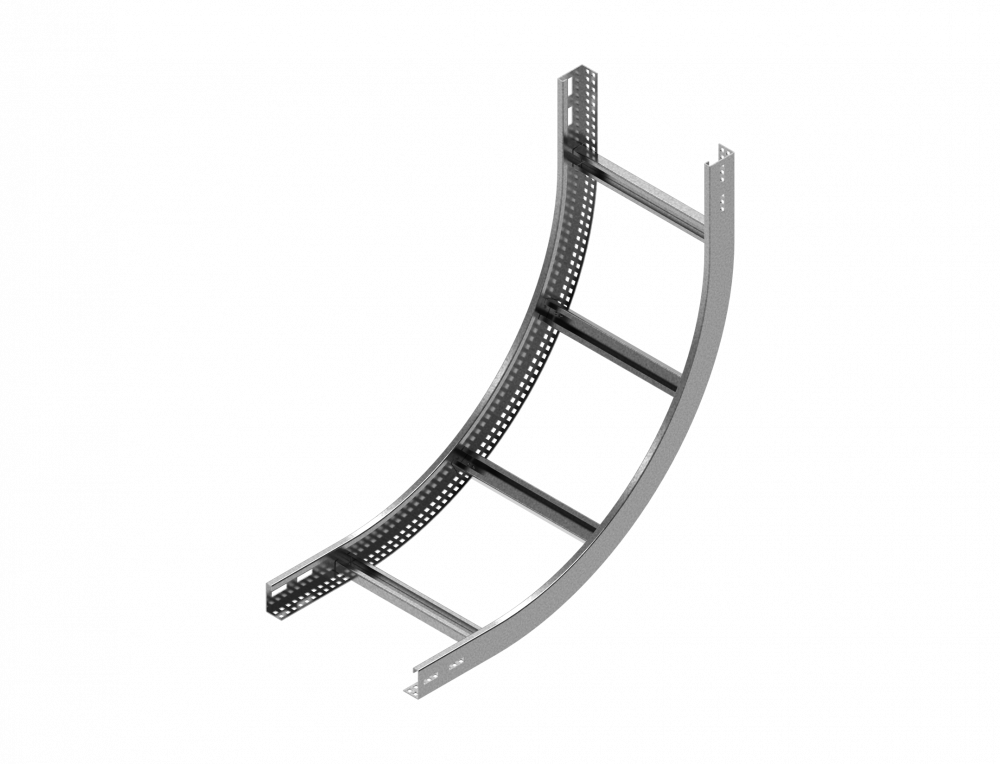 Łuk pionowy wewnętrzny Drabinki LPDWC500H60N 2.0 mm - 469350 - BAKS