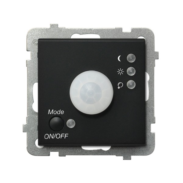 ELEKTRONICZNY CZUJNIK RUCHU BEZ RAMKI CZARNY METALIK SONATA - ŁP-16R/m/33 - OSPEL
