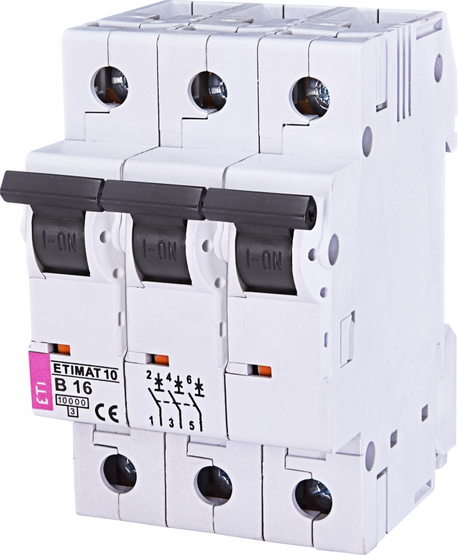 WYŁĄCZNIK NADPRĄDOWY ETIMAT 10 3P B16 - 002125716 - ETI