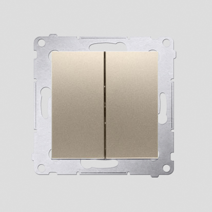 Łącznik świecznikowy (moduł) 16AX, 250V~, zaciski śrubowe; złoty mat - DW5A.01/44 - KONTAKT SIMON