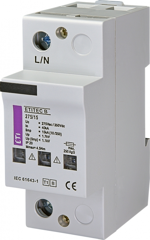 OGRANICZNIK PRZEPIĘĆ TYP 1 (KL. B) ETITEC B 275/15 - 002441410 - ETI