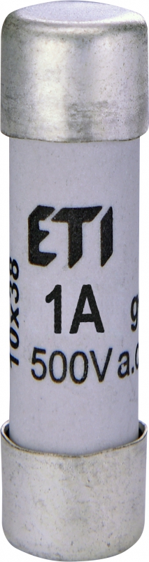 WKŁADKA TOPIKOWA CYLINDRYCZNA CH10X38 GG 1A/500V - 002620000 - ETI