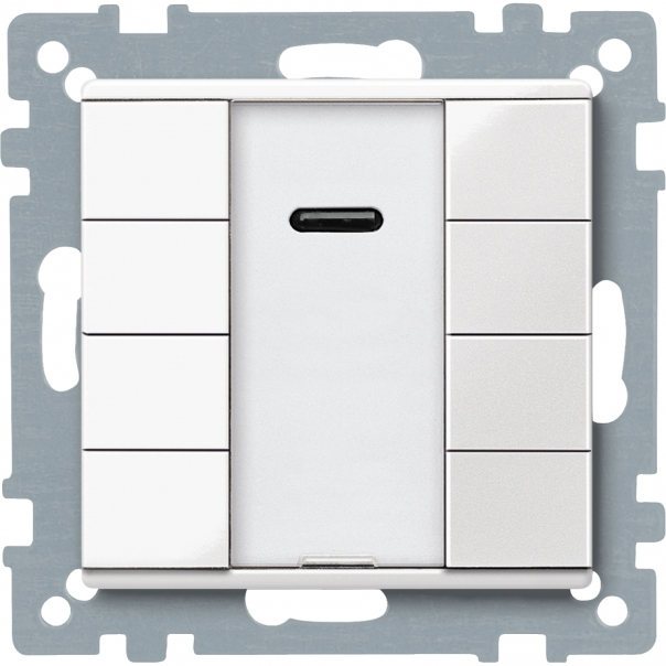 PRZYCISK NATYNKOWY POCZWÓRNY IR PLUS BIAŁY POŁYSK SYSTEM M KNX  - MTN617519 - SCHNEIDER ELECTRIC