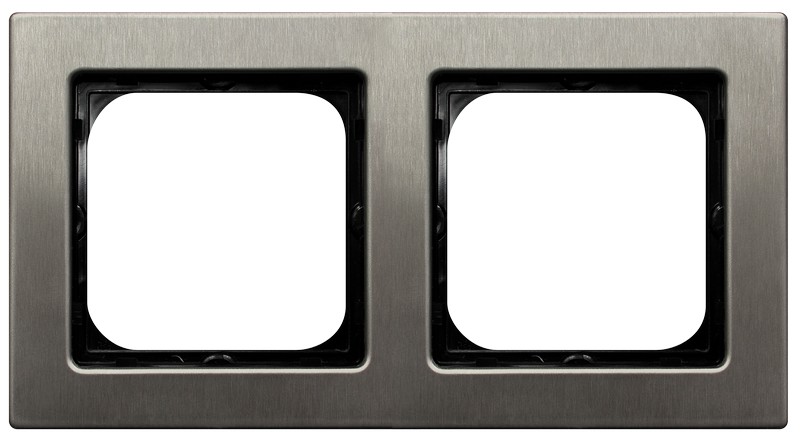 RAMKA PODWÓJNA STAL INOX SONATA - R-2RM/37 - OSPEL