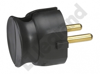 WTYCZKA POJEDYNCZA - 16A - PLASTIKOWA - CZARNA - PŁASKA (MAŁA GŁĘBOKOŚĆ) - 050184 - LEGRAND
