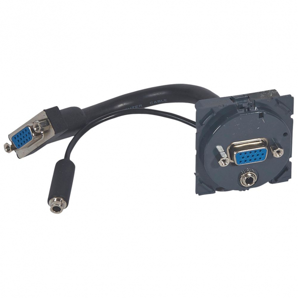 GNIAZDO HD15 + JACK 3,5 MM Z PRZEWODEM CELIANE  - 067376 - LEGRAND