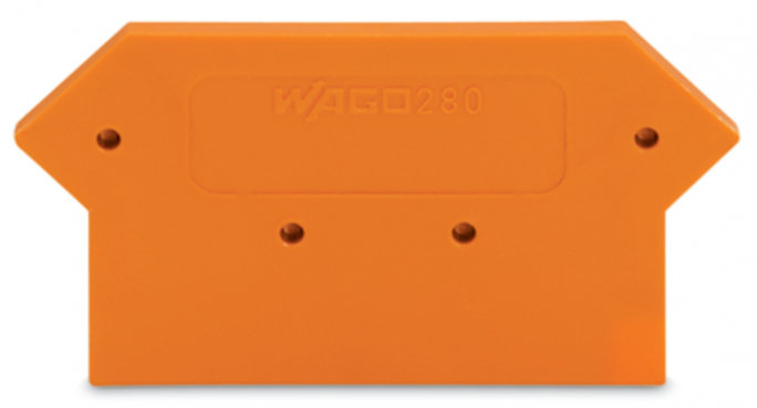 ŚCIANKA KOŃCOWA POMARAŃCZOWA. - 280-331 - WAGO