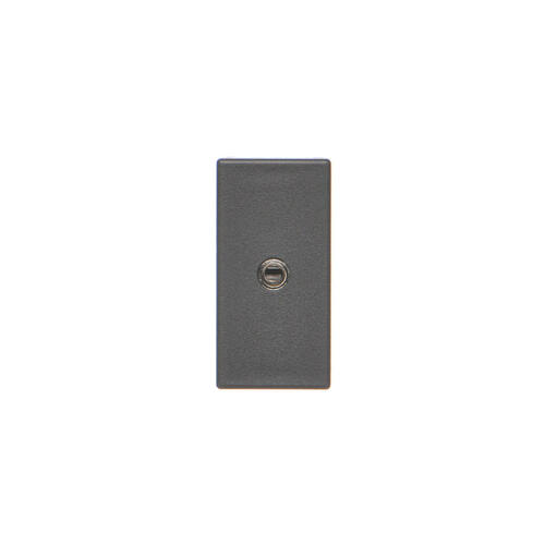 Płytka K45/2 gniazda mini-jack 22,5x45mm + wkład; zaciski śrubowe; szary grafit - K123B/14 - KONTAKT SIMON