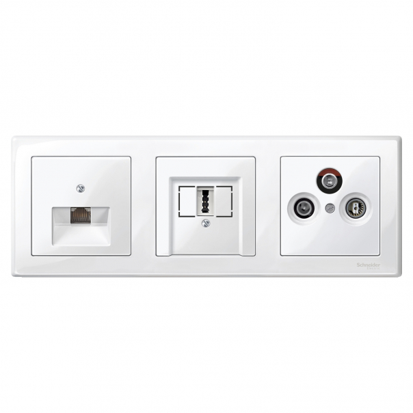 RAMKA M-SMART POTRÓJNA BIAŁY POLARNY MERTEN - MTN478319 - SCHNEIDER ELECTRIC