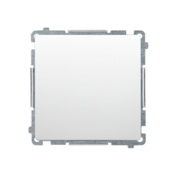 ŁĄCZNIK ZWIERNY POJEDYNCZY BEZ PIKTOGRAMU ZACISKI AUTOMATYCZNE 10AX 250V BIAŁY SIMON BASIC - BMP1.01/11 - KONTAKT SIMON