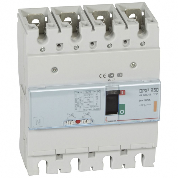 WYŁĄCZNIK MOCY 160A 4-POLOWY 25KA DPX3 250 - 420217 - LEGRAND