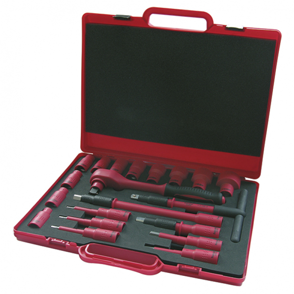 ZESTAW KLUCZY NASADOWYCH VDE 1/2" ECO W WALIZECZCE - 220404 - HAUPA