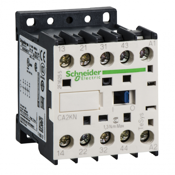 STYCZNIK OBWODÓW POMOCNICZYCH 2NO 2NZ ZACISKI ŚRUBOWE 110VAC - CA2KN22F7 - SCHNEIDER ELECTRIC