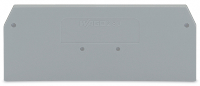 ŚCIANKA KOŃCOWA SZARA (OPA. 100 SZT) - 280-324 - WAGO