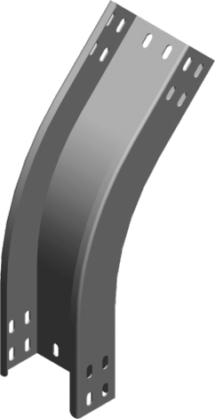 Łuk zewnętrzny 45&deg; LZZMC100H50 2,00 mm - 351710 - BAKS