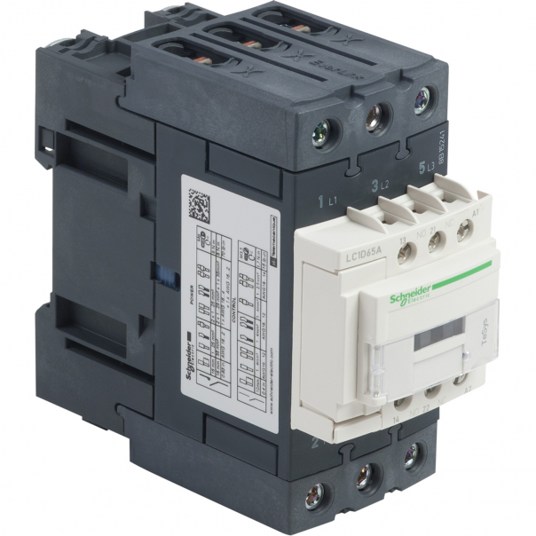3P EVLK CONTACTOR 65A 30KW AC3 110VAC - LC1D65AF7 - SCHNEIDER ELECTRIC