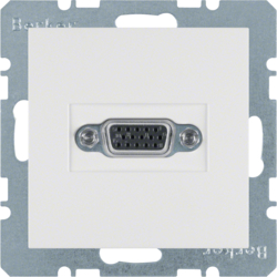 GNIAZDO VGA BIAŁY POŁYSK S.1/B.3/B.7  - 3315408989 - HAGER - BERKER
