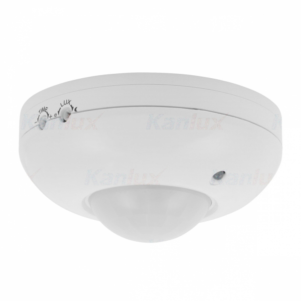 CZUJNIK RUCHU PIR SUFITOWY 360&deg; 1200W IP20 BIAŁY ZONA JQ-37-W - 464 - KANLUX