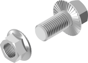 Śruba z nakrętką SKK SKKM10x30  - 650552 - BAKS